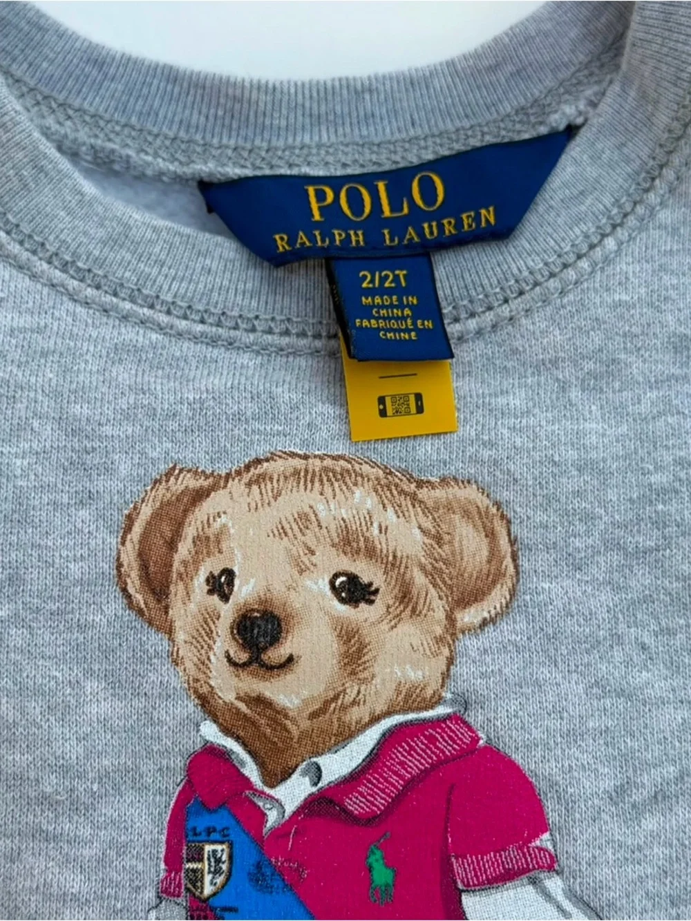 Polo by Ralph Lauren Grey Sweatshirt with Polo Bear Graphic